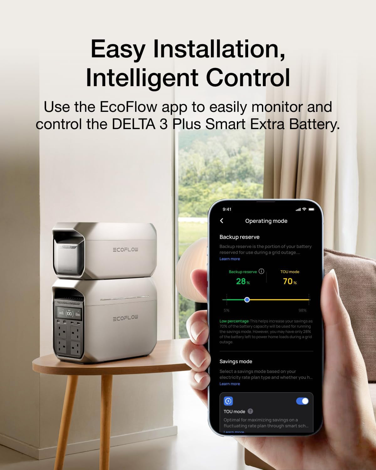 ECOFLOW Portable Power Station DELTA 3 Plus, 1024Wh with Expandable Battery