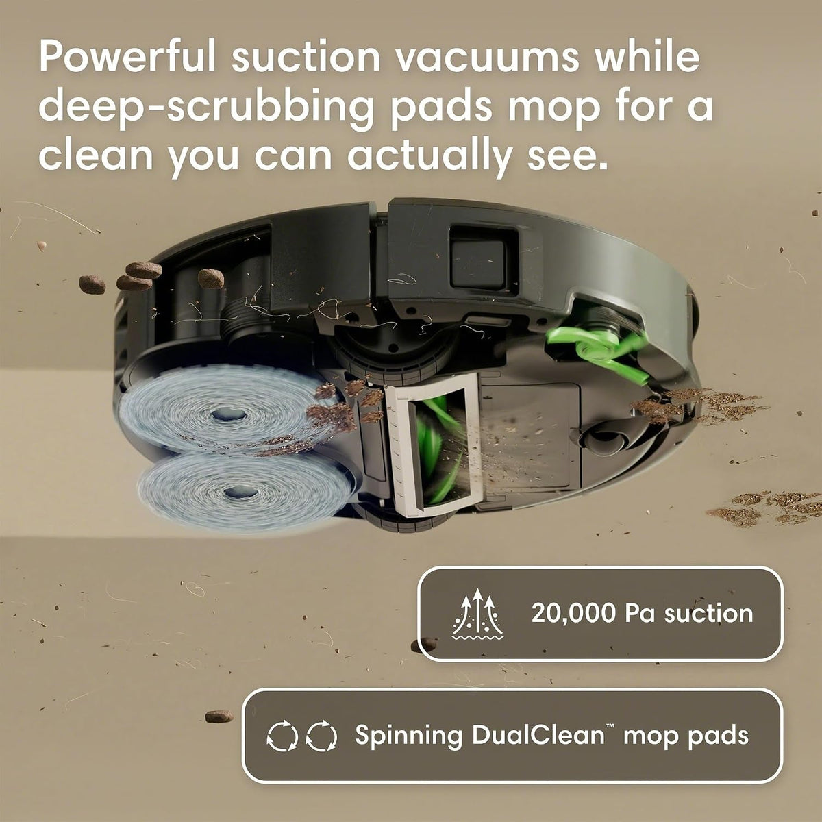Roomba plus 415 Robot Vacuum & Mop Combo, 20,000Pa Suction Power
